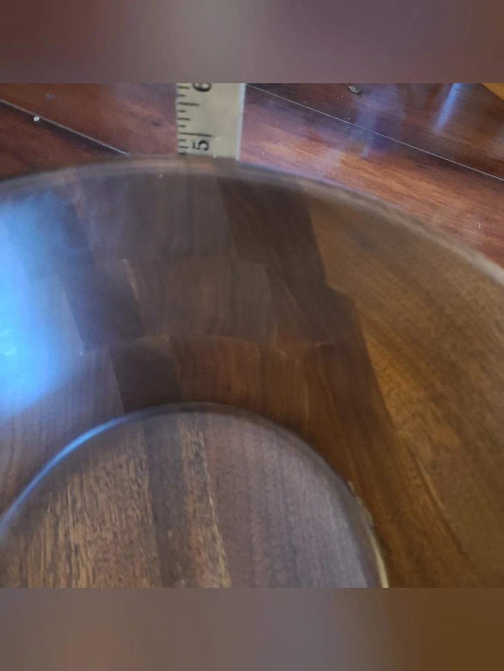 Vintage Mid-Century Quality Heirloom Solid Walnut Wood Salad Bowl 12